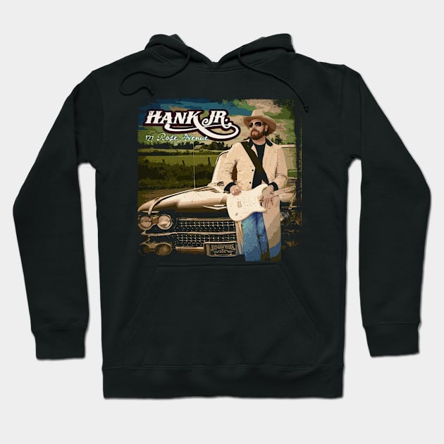 Legendary Rebel Hank Jr.'s Iconic Status Hoodie by Zombie green